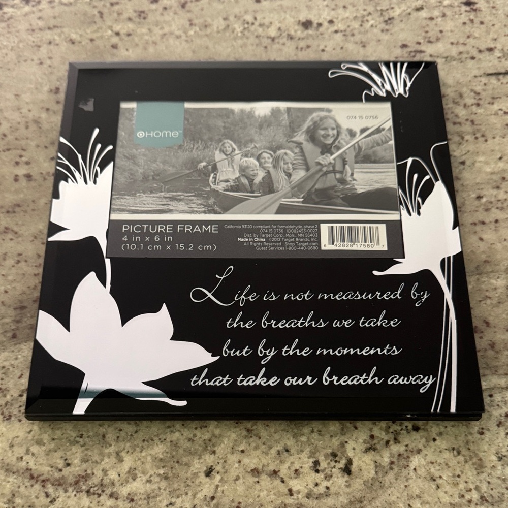 Target Black and White Floral Picture Frame